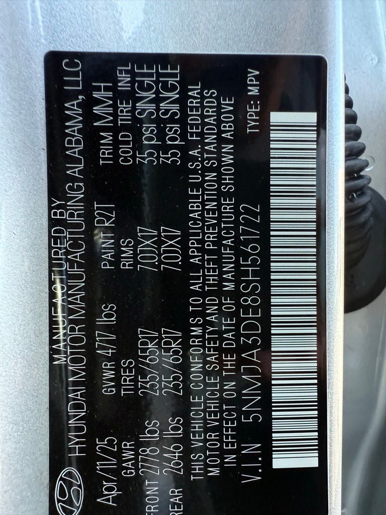 2025 Hyundai Tucson SE