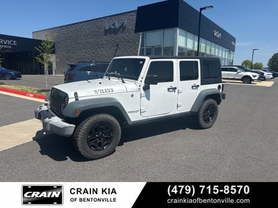 2016 Jeep Wrangler Unlimited Willys - 4WD / CLEAN CARFAX