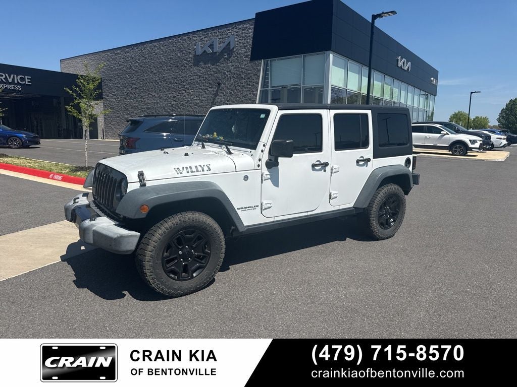 2016 Jeep Wrangler Unlimited Willys - 4WD / CLEAN CARFAX