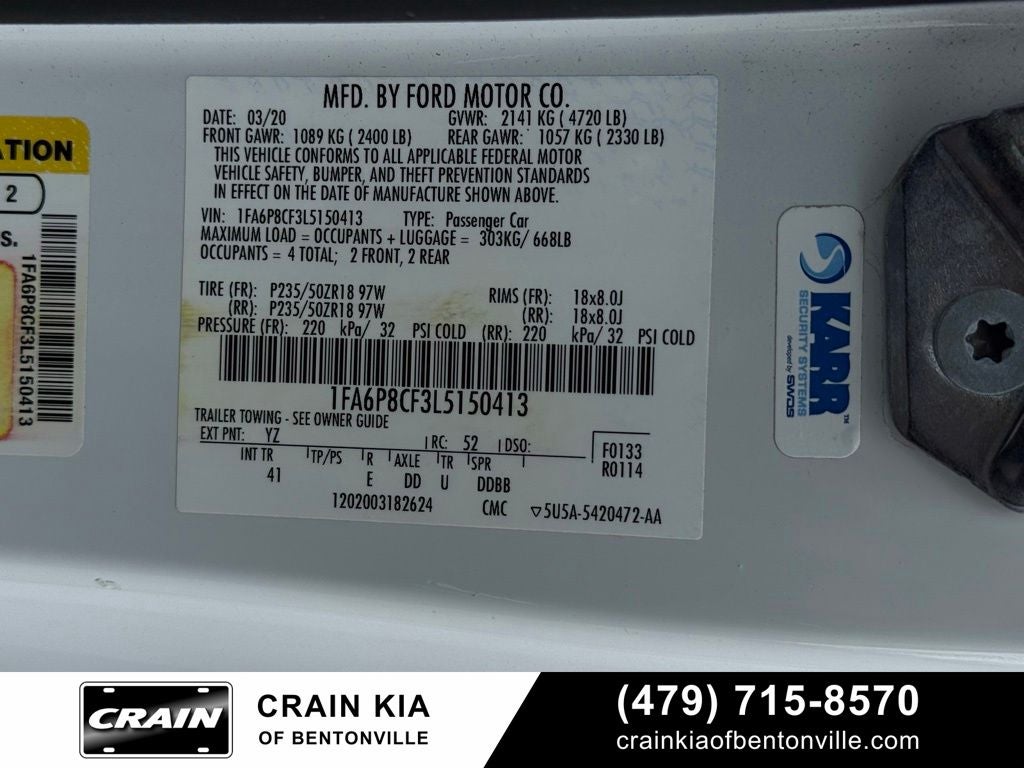 2020 Ford Mustang GT Premium - CLEAN CARFAX HISTORY