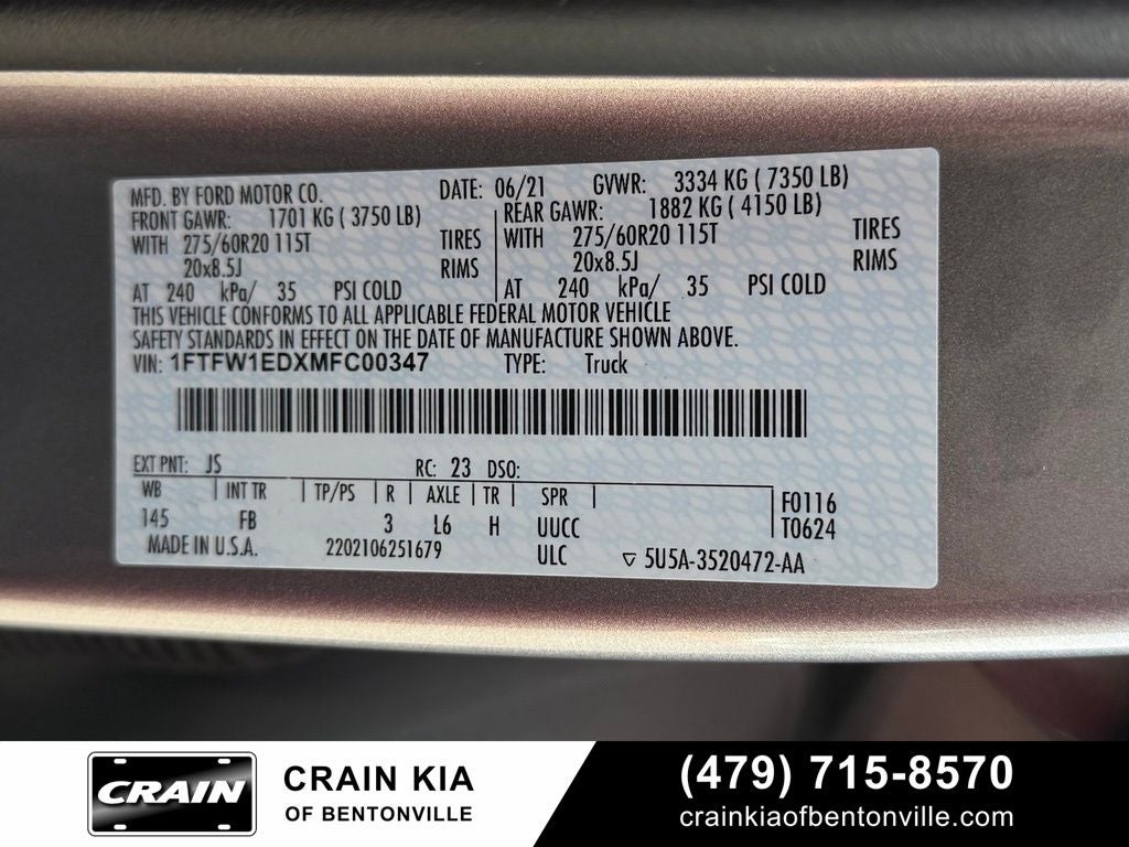 2021 Ford F-150 XLT - 4WD / CLEAN CARFAX