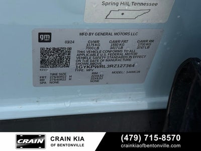 2024 Cadillac LYRIQ Sport 3 - AWD / PANORAMIC SUNROOF / ONE OWNER