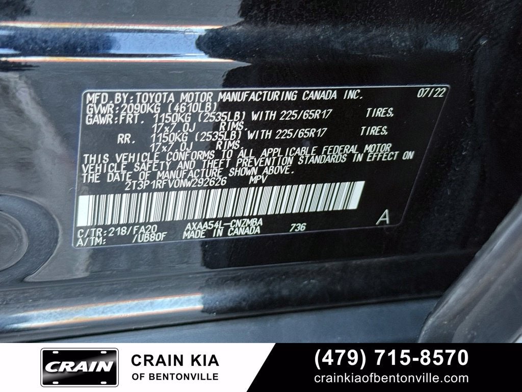 2022 Toyota RAV4 XLE - AWD / CLEAN CARFAX