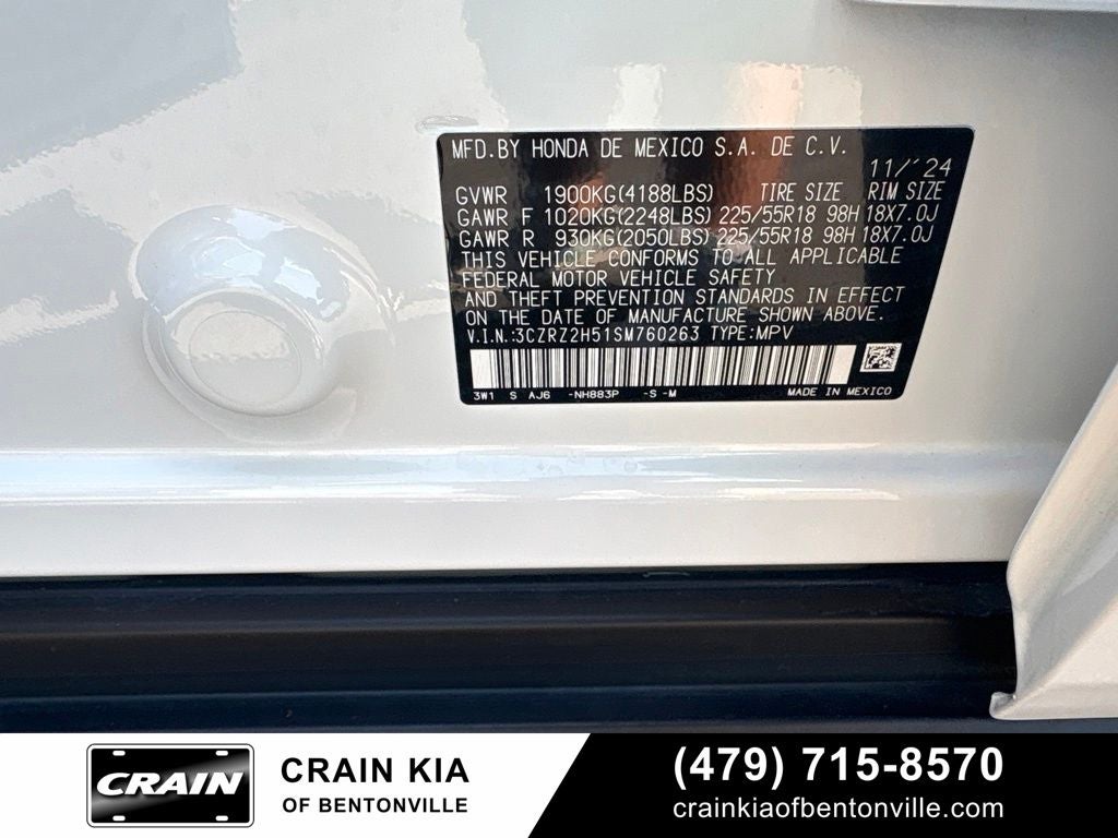 2025 Honda HR-V Sport - AWD / CLEAN CARFAX / ONE OWNER
