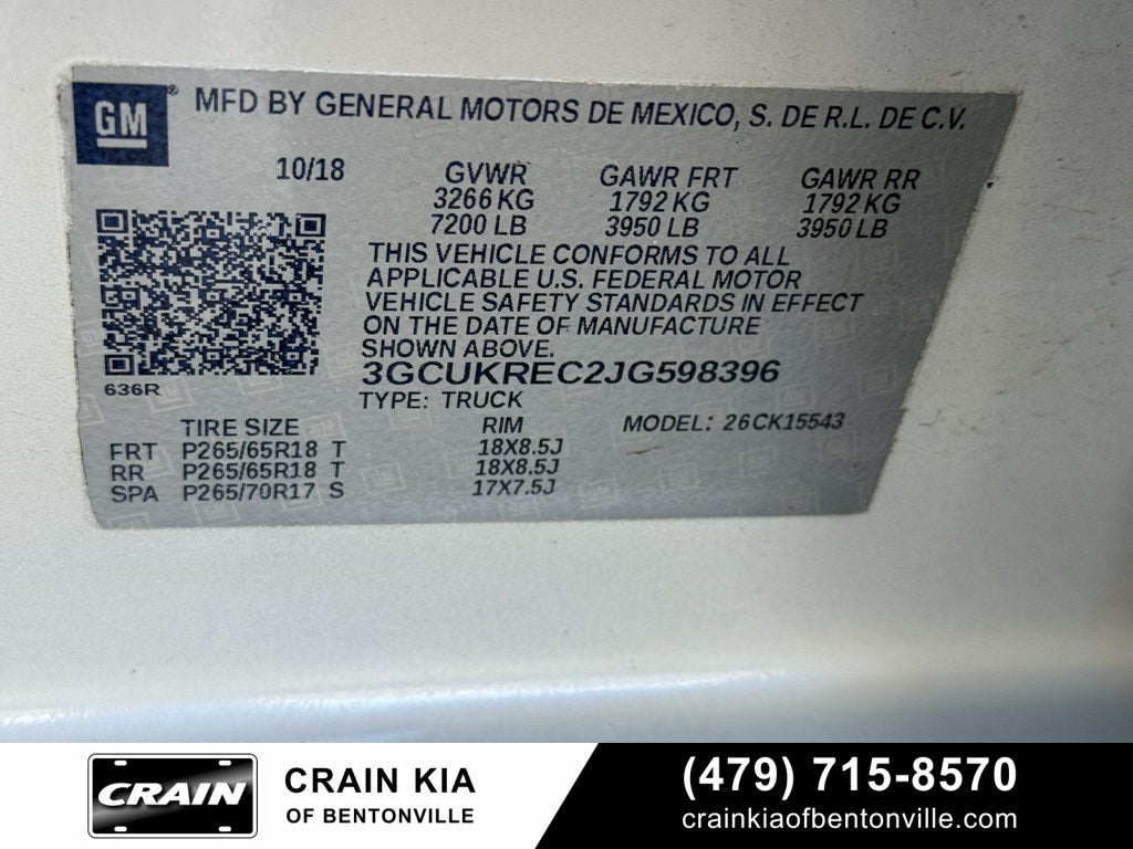 2018 Chevrolet Silverado 1500 LT LT2 - 4WD / LIFT / WHEELS / TIRES