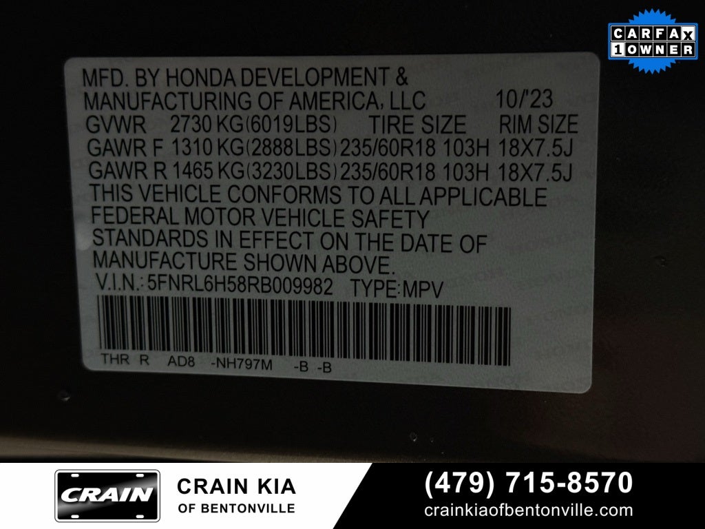 2024 Honda Odyssey EX - CARFAX ONE OWNER