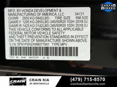 2021 Honda Pilot Special Edition - AWD / SUNROOF / ONE OWNER