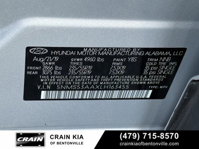 2020 Hyundai Santa Fe Limited - CLEAN CARFAX