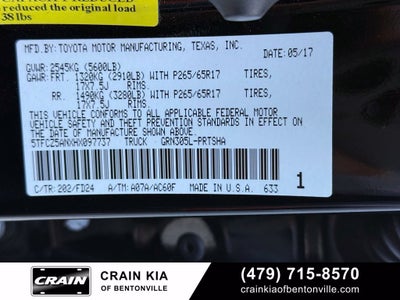 2017 Toyota Tacoma TRD Sport V6 - 4WD