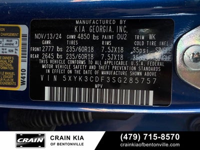2025 Kia Sportage EX - KIA CPO / AWD / PANORAMIC SUNROOF