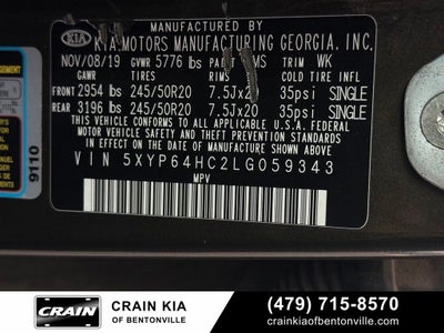 2020 Kia Telluride S - SUNROOF / CLEAN CARFAX