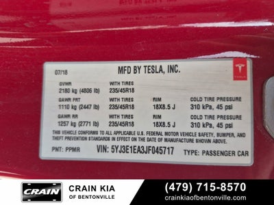 2018 Tesla Model 3 Long Range