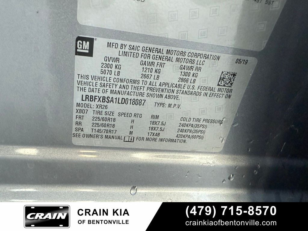 2020 Buick Envision Preferred - CLEAN CARFAX