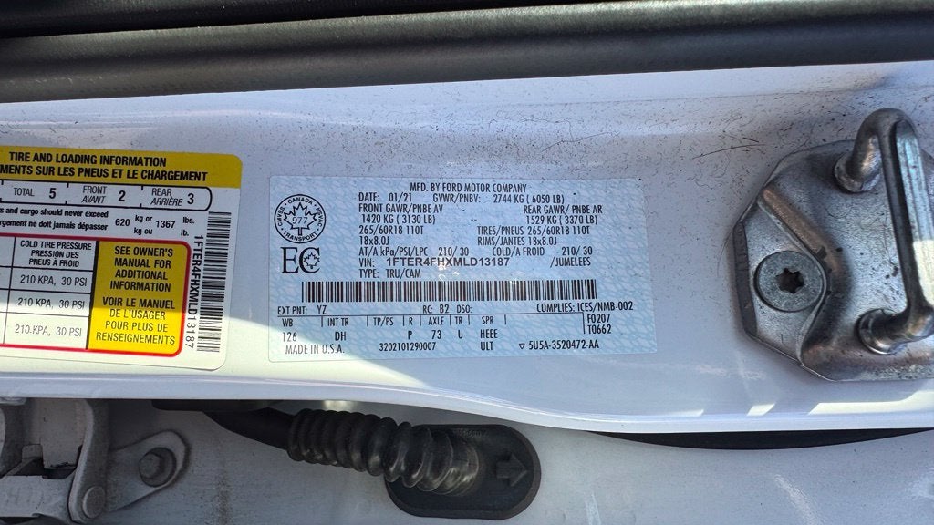 2021 Ford Ranger Lariat HEATED SEATS / FX4 OFF-ROAD PACAKGE