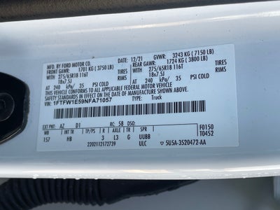 2022 Ford F-150 Lariat LOADED / V8 / CLEAN CARFAX