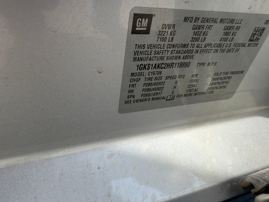 2017 GMC Yukon SLE