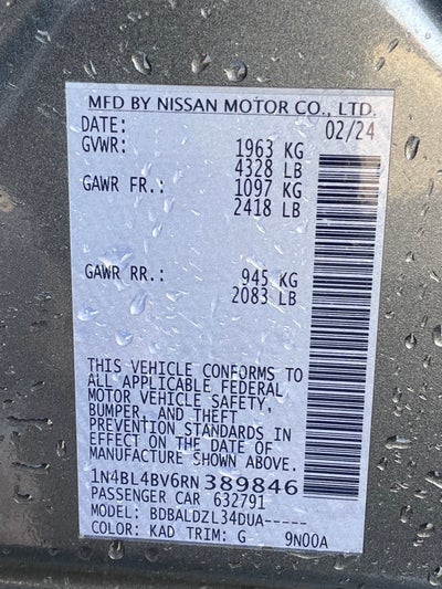 2024 Nissan Altima 2.5 S