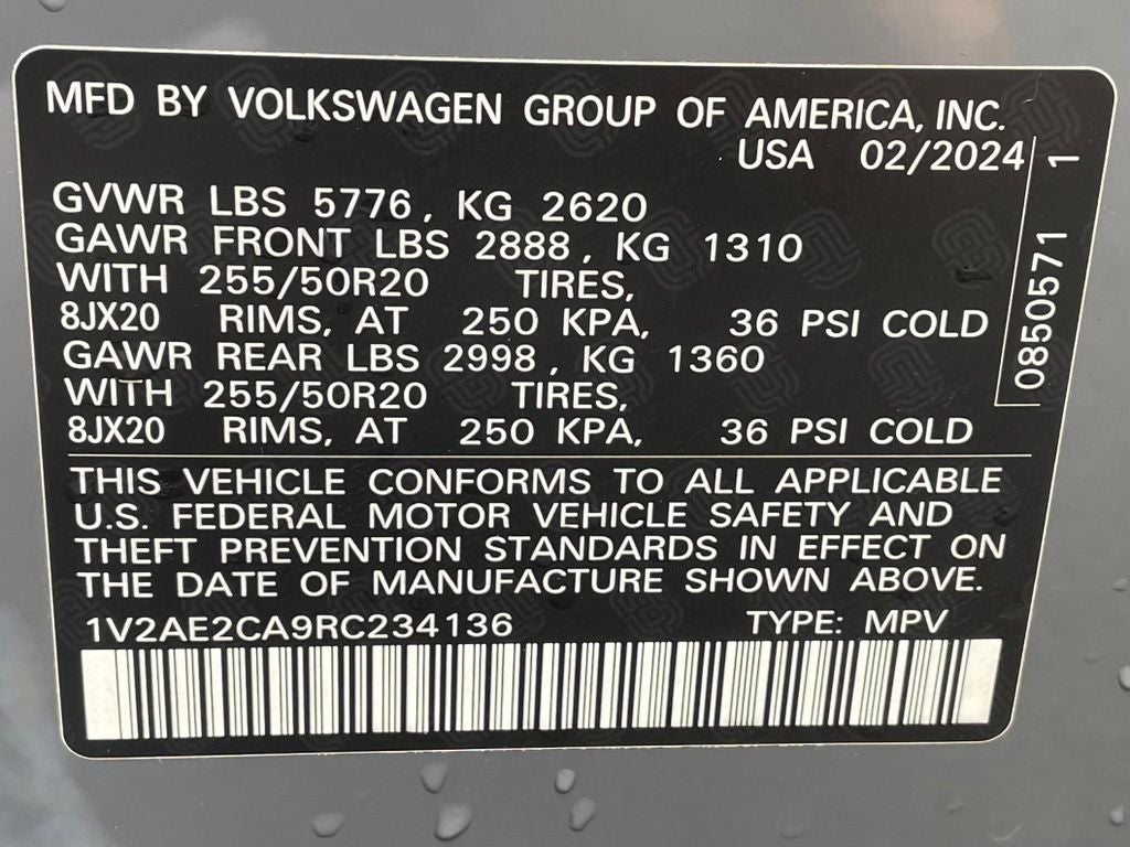 2024 Volkswagen Atlas Cross Sport 2.0T SEL R-Line