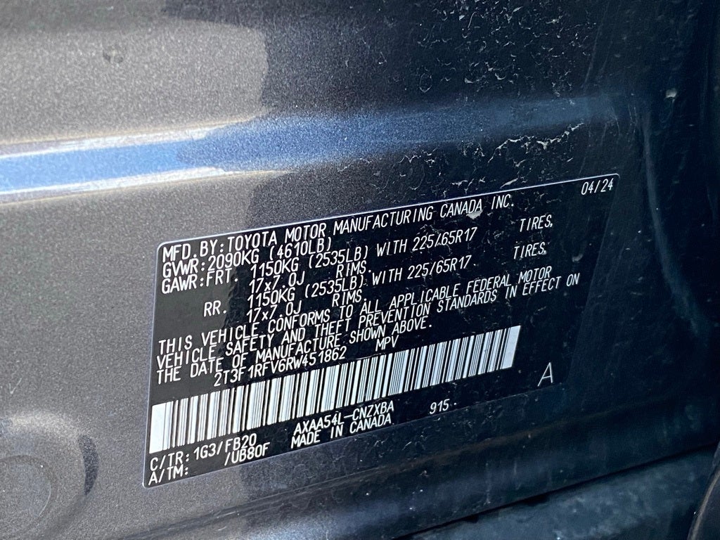 2024 Toyota RAV4 LE ONE OWNER / AWD