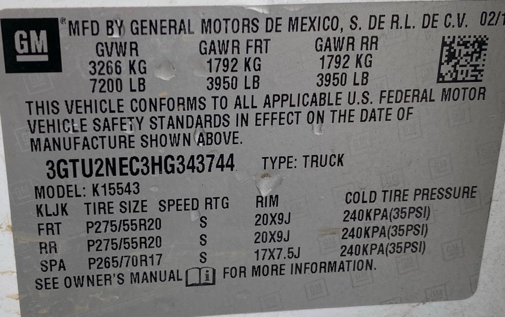 2017 GMC Sierra 1500 SLT 4X4 / HEATED SEATS