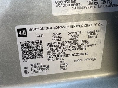 2024 GMC Sierra 1500 AT4 HEATED SEATS / COOLED SEATS / SUNROOF / ONE OWNER