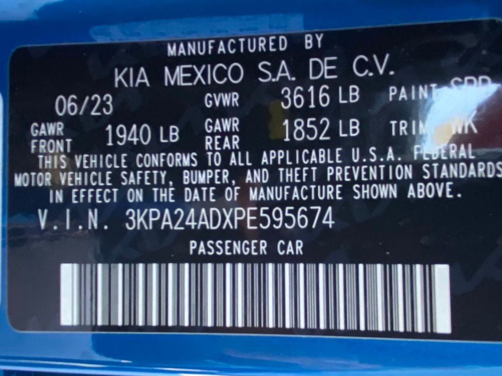 2023 Kia Rio S TECH PACK / ONE OWNER