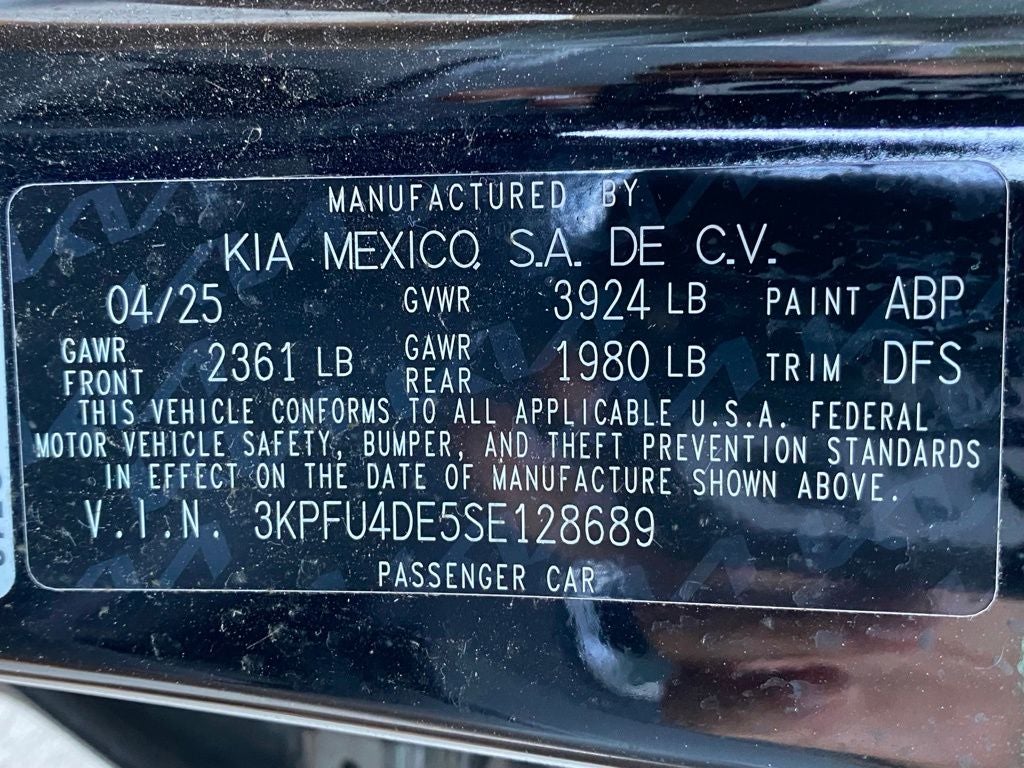 2025 Kia K4 EX ONE OWNER / CLEAN CARFAX