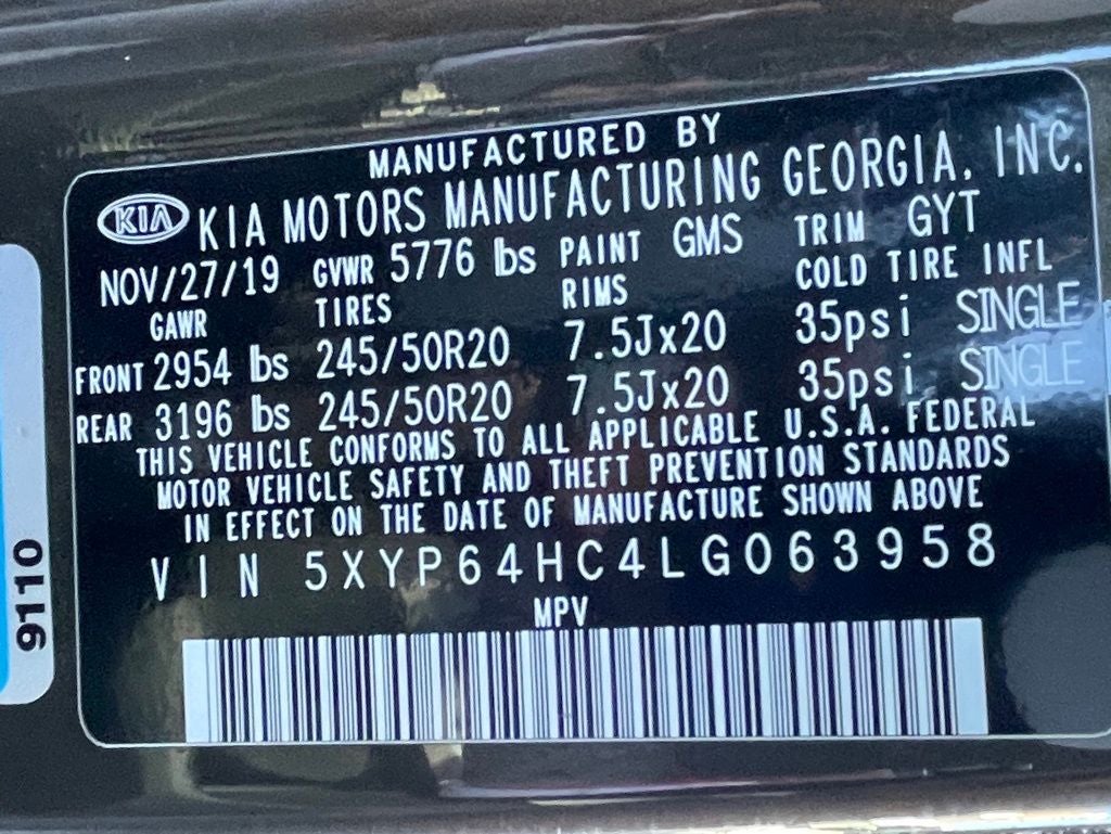 2020 Kia Telluride S SUNROOF / NAV / HEATED SEATS