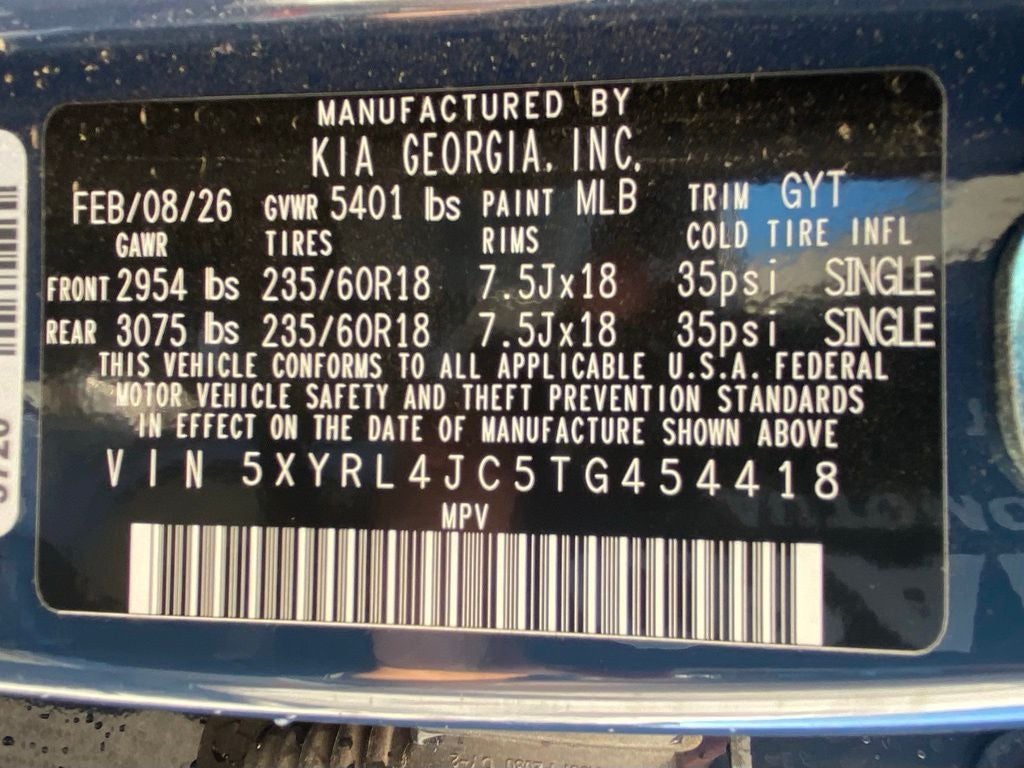 2026 Kia Sorento S ONE OWNER / HEATED SEATS / MOONROOF / 3RD ROW