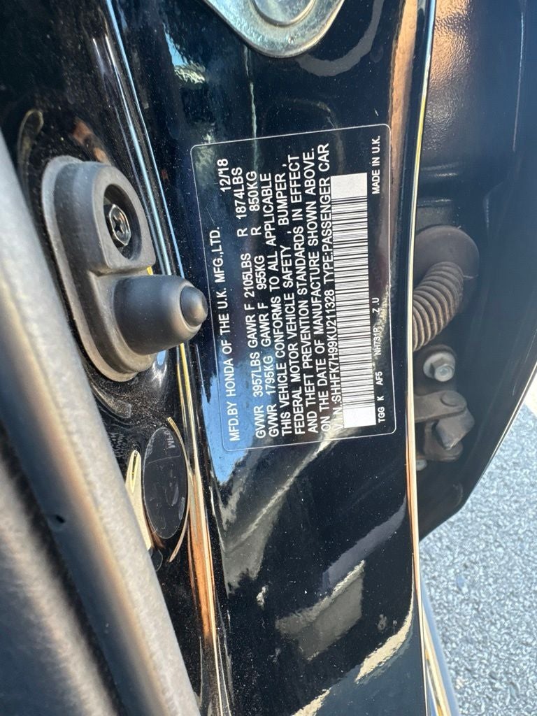 2019 Honda Civic Sport Touring