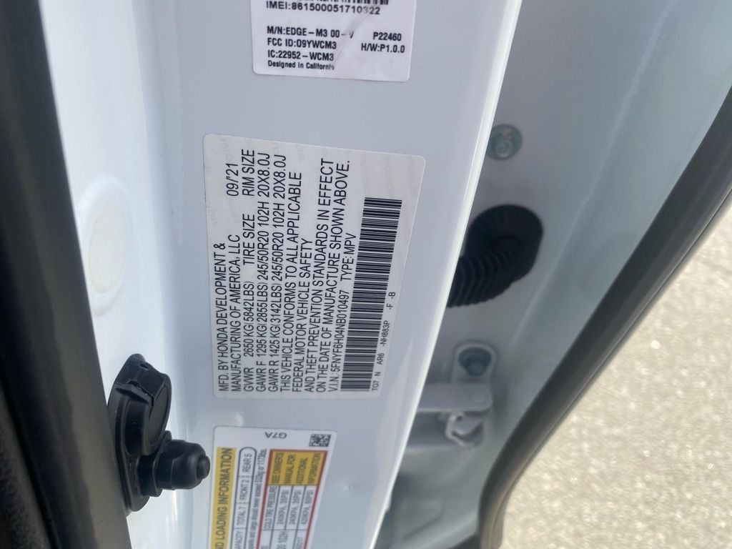 2022 Honda Pilot Elite