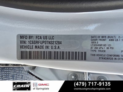 2026 RAM 1500 RHO Level 1 Equipment Goup