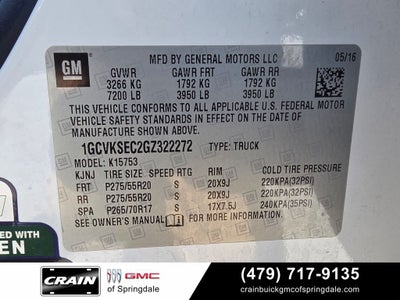 2016 Chevrolet Silverado 1500 LTZ 1LZ