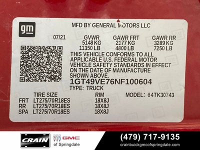 2022 GMC Sierra 3500HD AT4