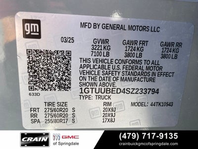 2025 GMC Sierra 1500 SLE