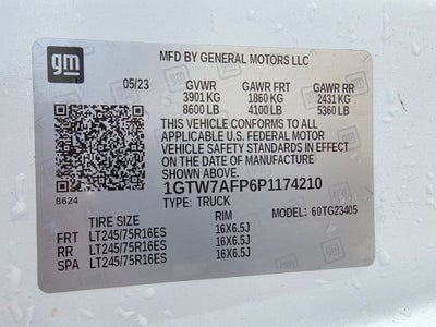 2023 GMC Savana 2500 Work Van