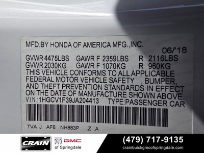 2018 Honda Accord Sport
