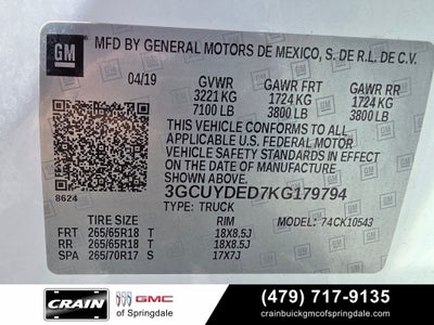 2019 Chevrolet Silverado 1500 LT 1LT Z71 OFF ROAD V/8