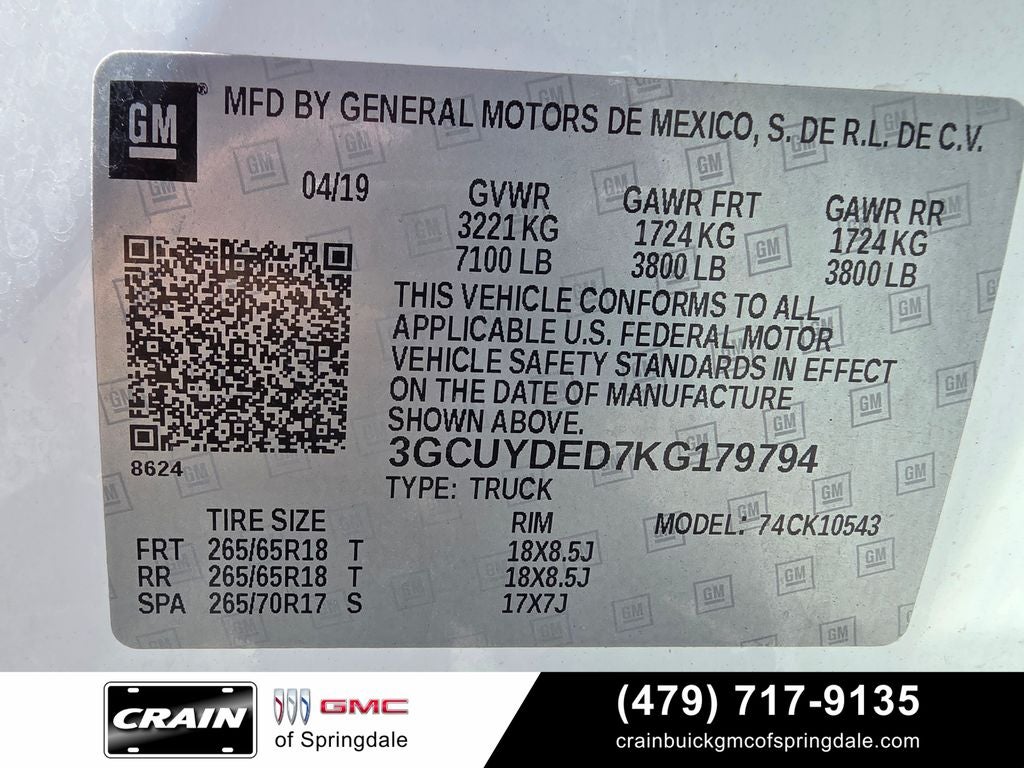 2019 Chevrolet Silverado 1500 LT 1LT Z71 OFF ROAD V/8