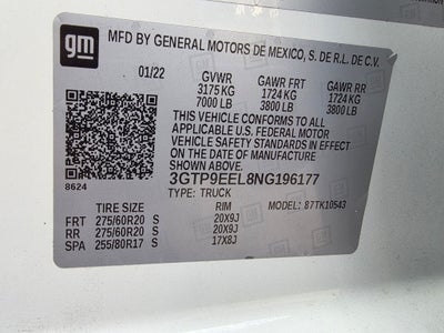 2022 GMC Sierra 1500 Limited AT4