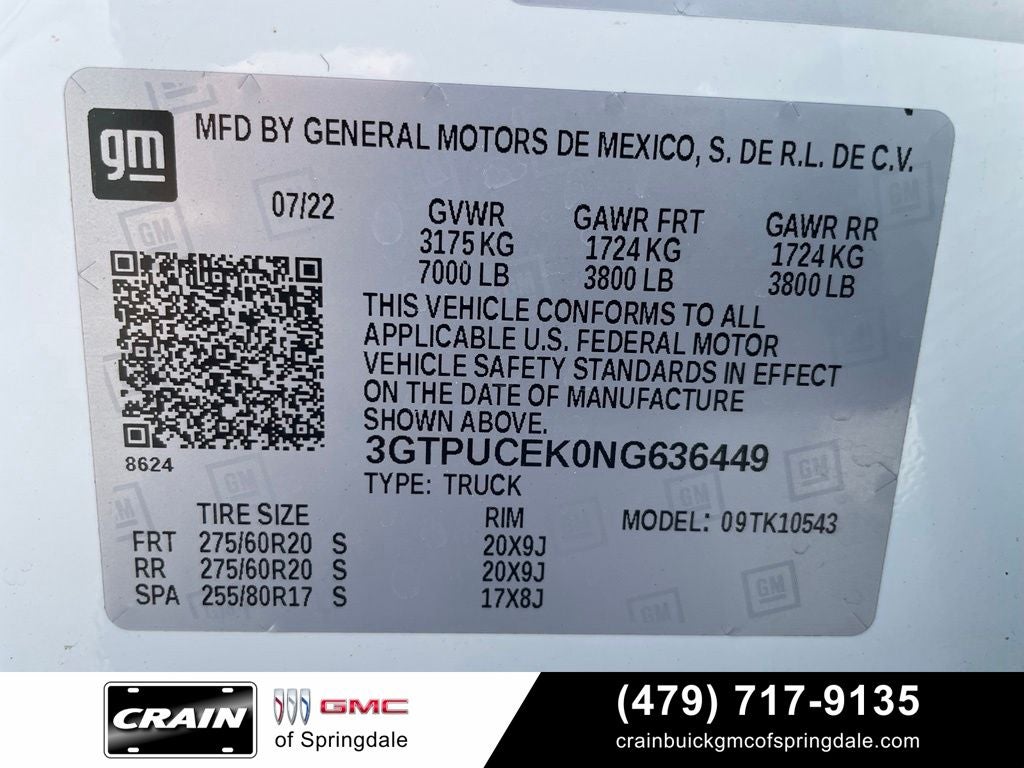 2022 GMC Sierra 1500 Elevation