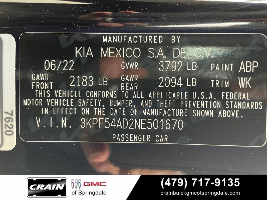 2022 Kia Forte GT-Line Premium Package