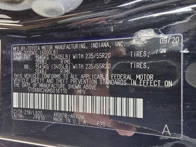 2021 Toyota Highlander Hybrid Limited