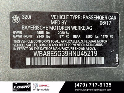 2017 BMW 3 Series 320i xDrive