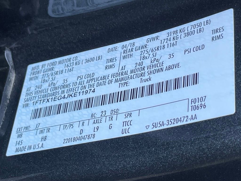 2018 Ford F-150 XL