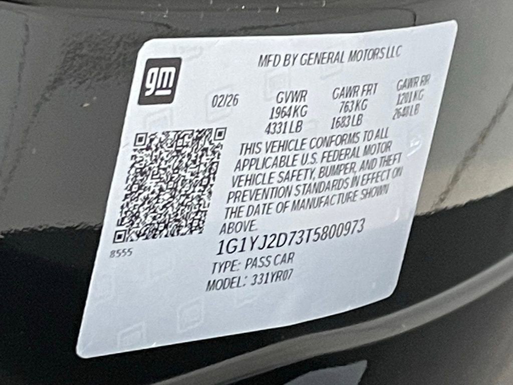 2026 Chevrolet Corvette ZR1 3LZ