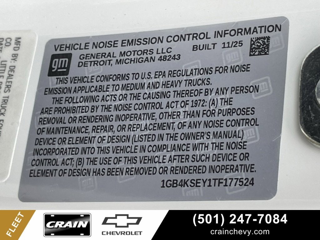 2026 Chevrolet Silverado 3500 HD Chassis Cab Work Truck