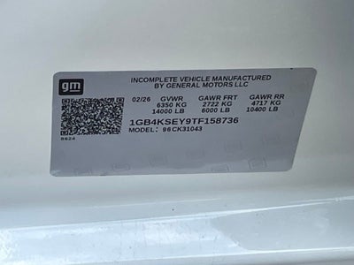 2026 Chevrolet Silverado 3500 HD Chassis Cab Work Truck