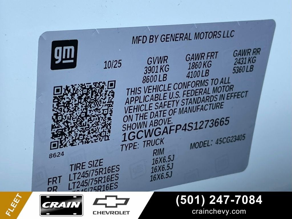 2025 Chevrolet Express Cargo 2500 WT