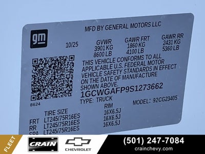 2025 Chevrolet Express Cargo 2500 WT